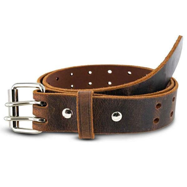 The Legend Double Prong Retro Style Jean Belt 6 Holes - 100 Year Warranty