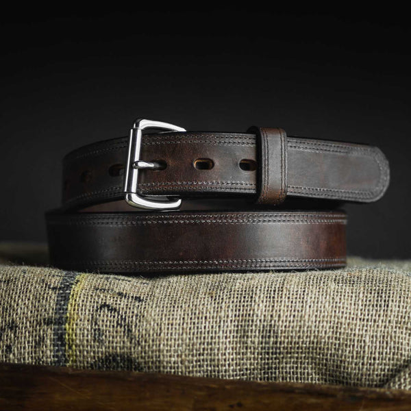 Leather Gun Belt - Harness Leather - Free Shipping - Hanks Belts