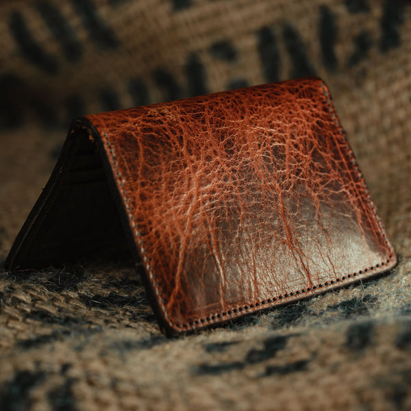 Hanks Belts Medium Bifold Bison Wallet