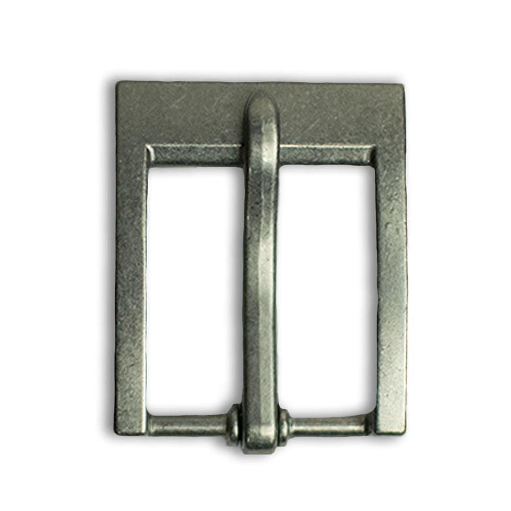 Hanks 1.25&quot; Squared Bonnie Buckle Dull Nickel 