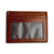 Italian Leather Cardholder Slim Case in Oak