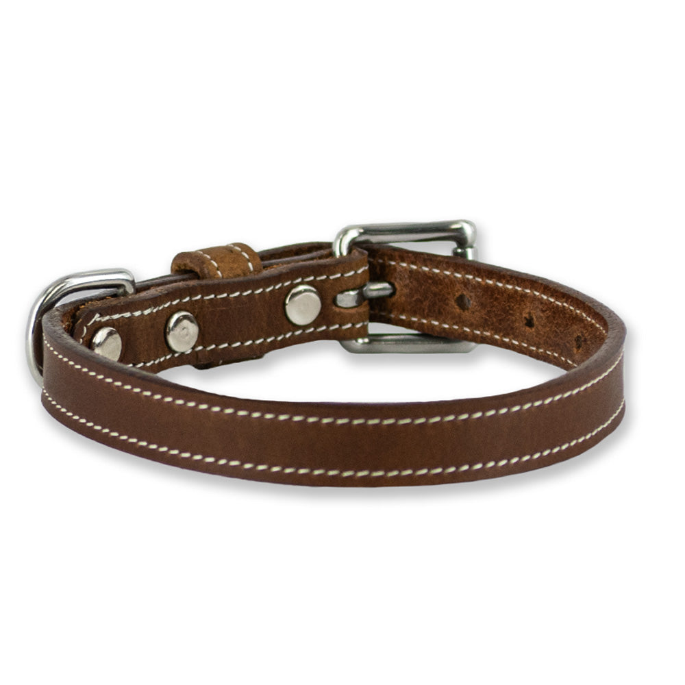 High Quality Leather Dog Collar USA Made Perfectly Handcrafted Ollie Hanks Belts