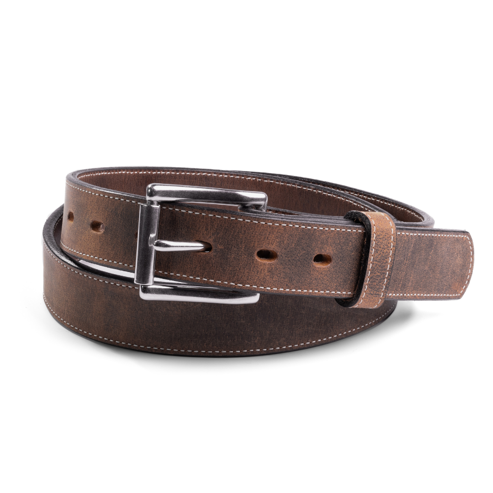 Wyoming Bison Belt 1.25" Wide in Brown