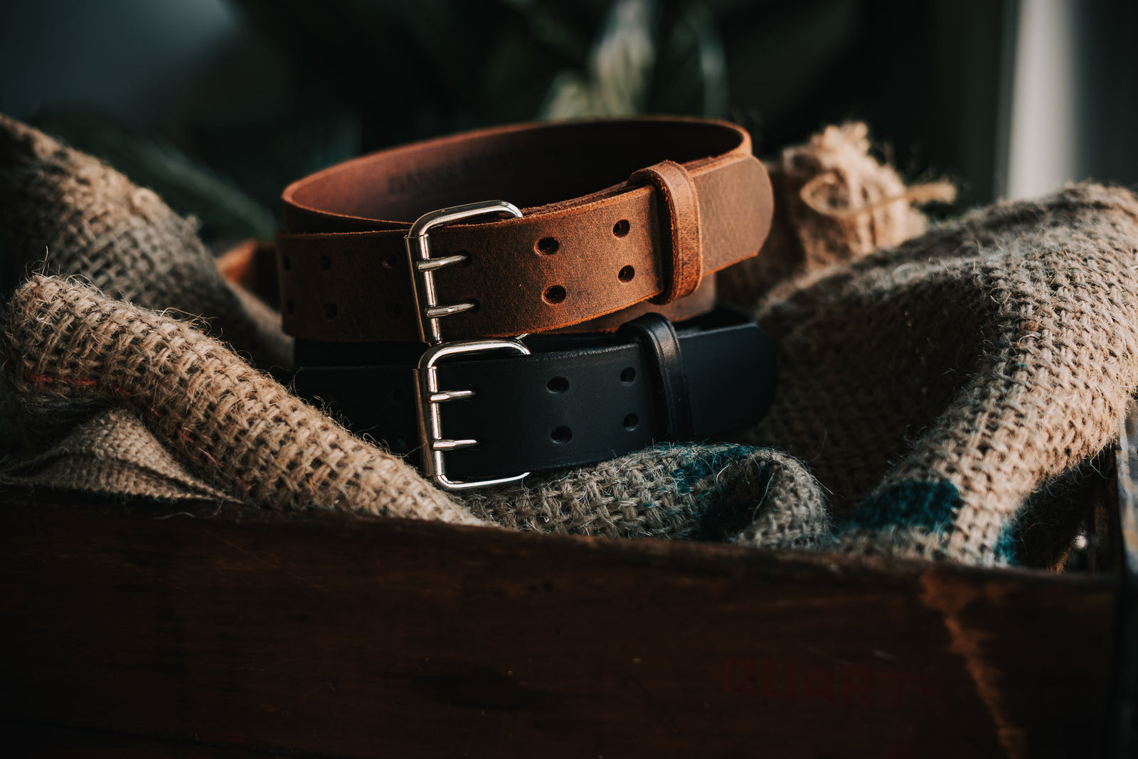 Hanks Belts Heavy Duty Leather Belts for Men