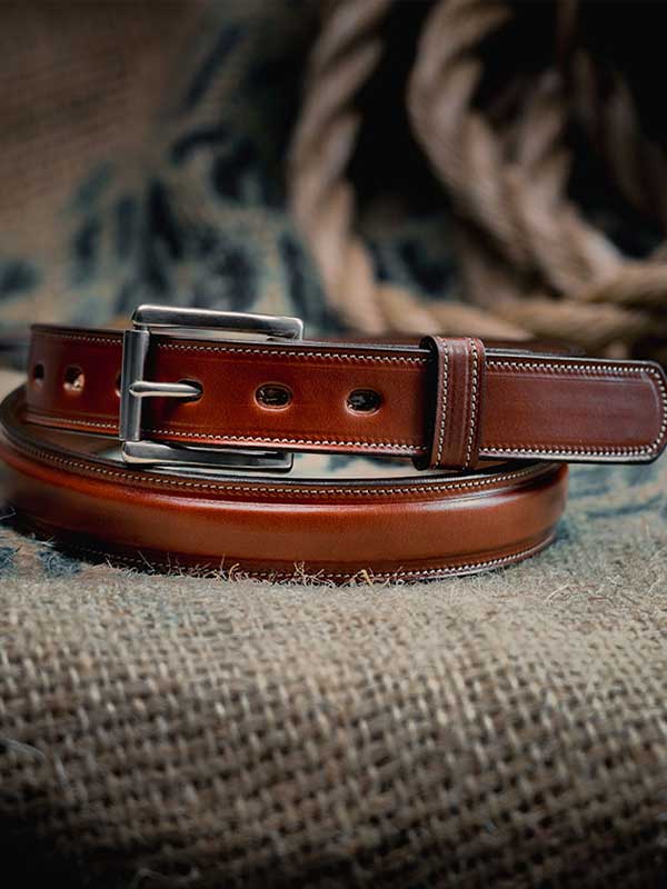 Esquire belt on burlap mobile image