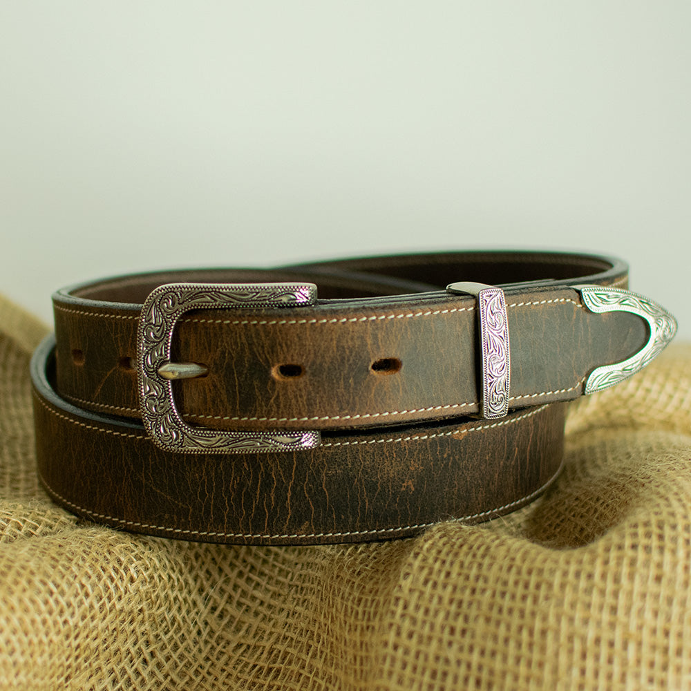 Dakota Belt on Burlap