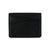 A sleek black Cumberland Bison Card Holder from Hanks Belts with multiple slim card slots on one side. The minimalistic design features smooth stitching along the edges, ensuring durability. Made in the USA, this premium accessory is displayed against a white background.