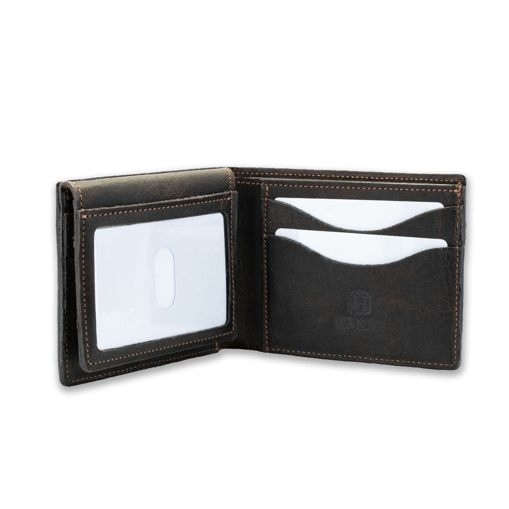 Stonewood Brown Champlain Bifold Wallet Open