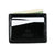 Hanks Monroe Goatskin Cardholder in Black front with cash and cards inserted