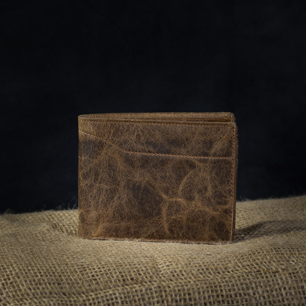 Stonewood Vintage Champlain Bifold Wallet on Burlap