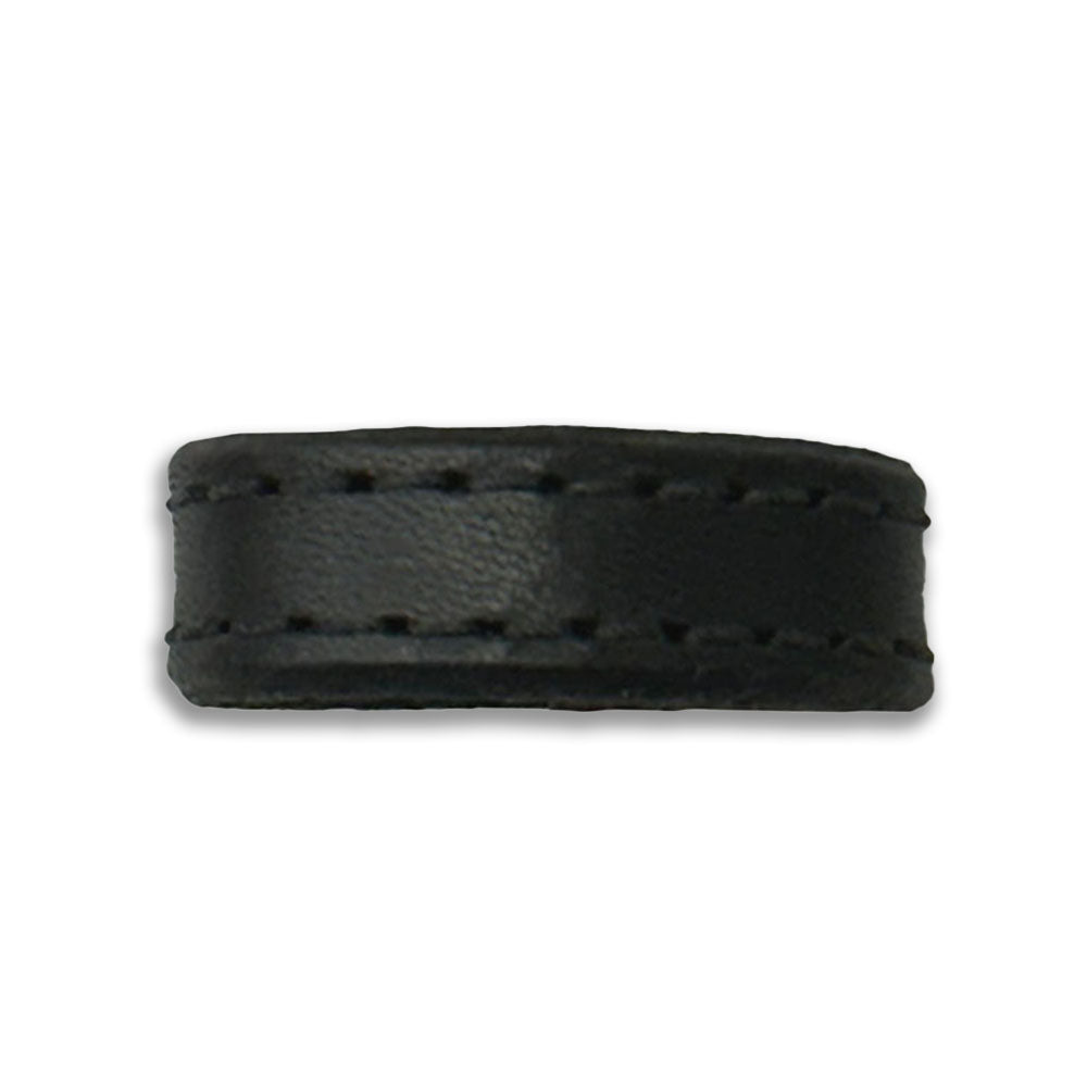 Hanks 1.25&quot; Stitched Belt Keeper Black