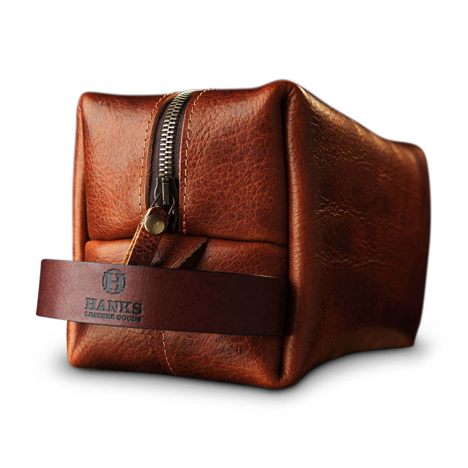 Bison Leather Dopp Bag