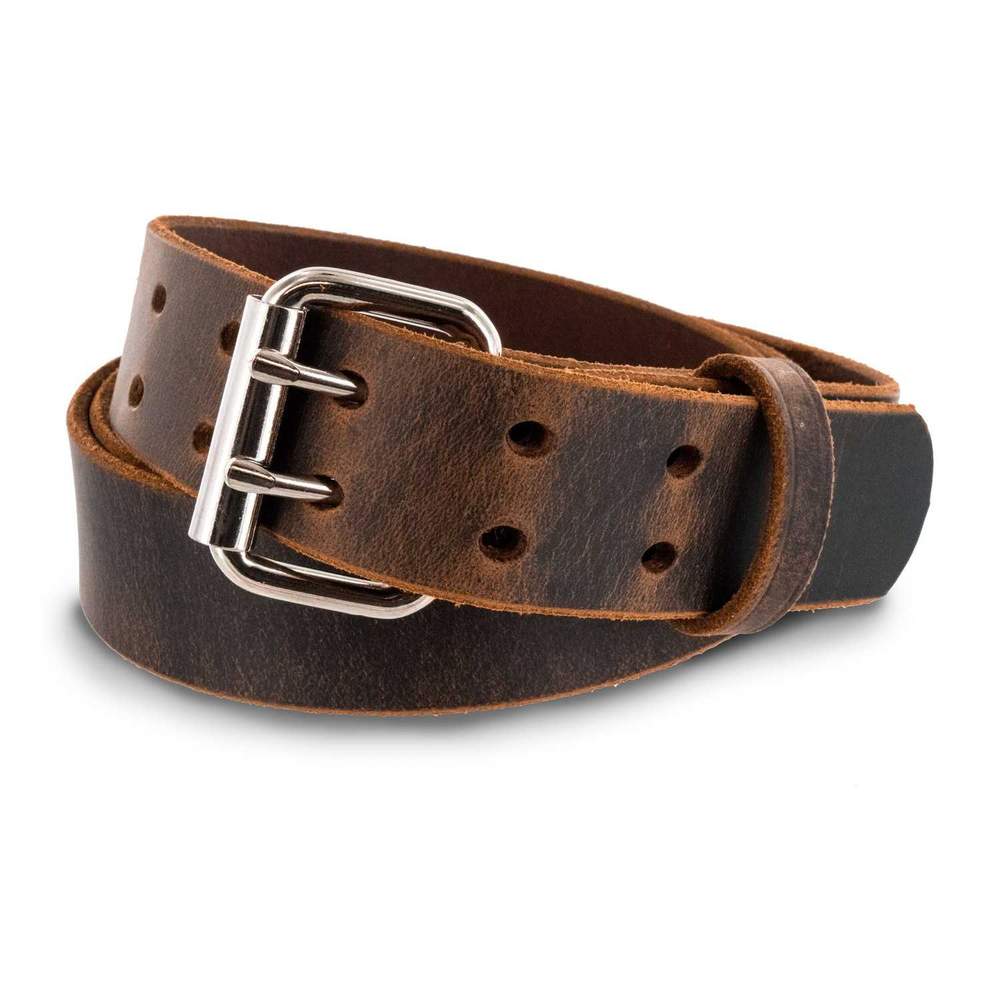 Millennial Brown Leather Belt Set, Gifts for Men