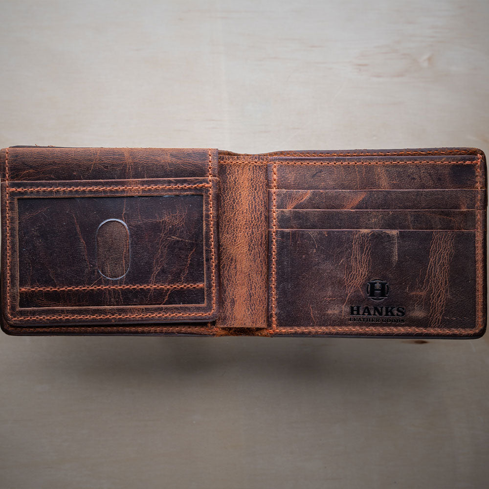 Men's Bifold Leather Wallet (Dakota)