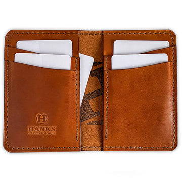 Hanks Belts Medium Bifold Bison Wallet