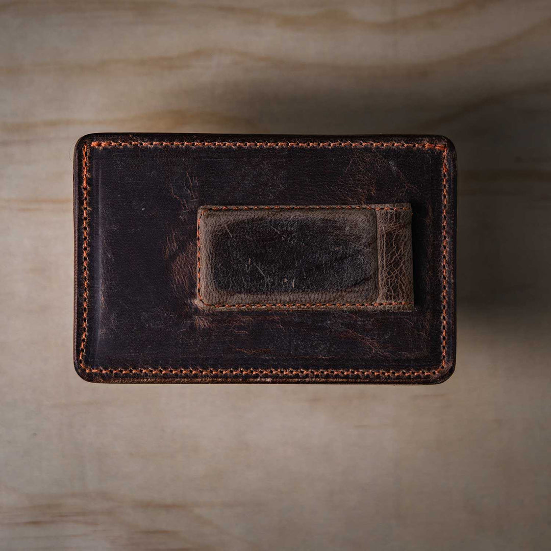  Men's 3D Genuine Leather Wallet, Money clip, Hand