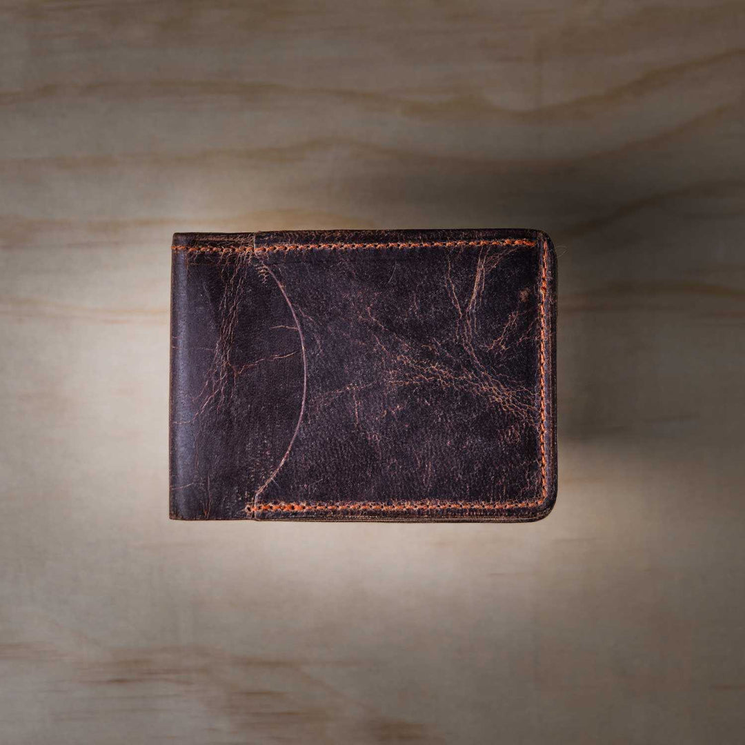 Essentiel Slim Cardholder embossed calf blue King - Maison Jean