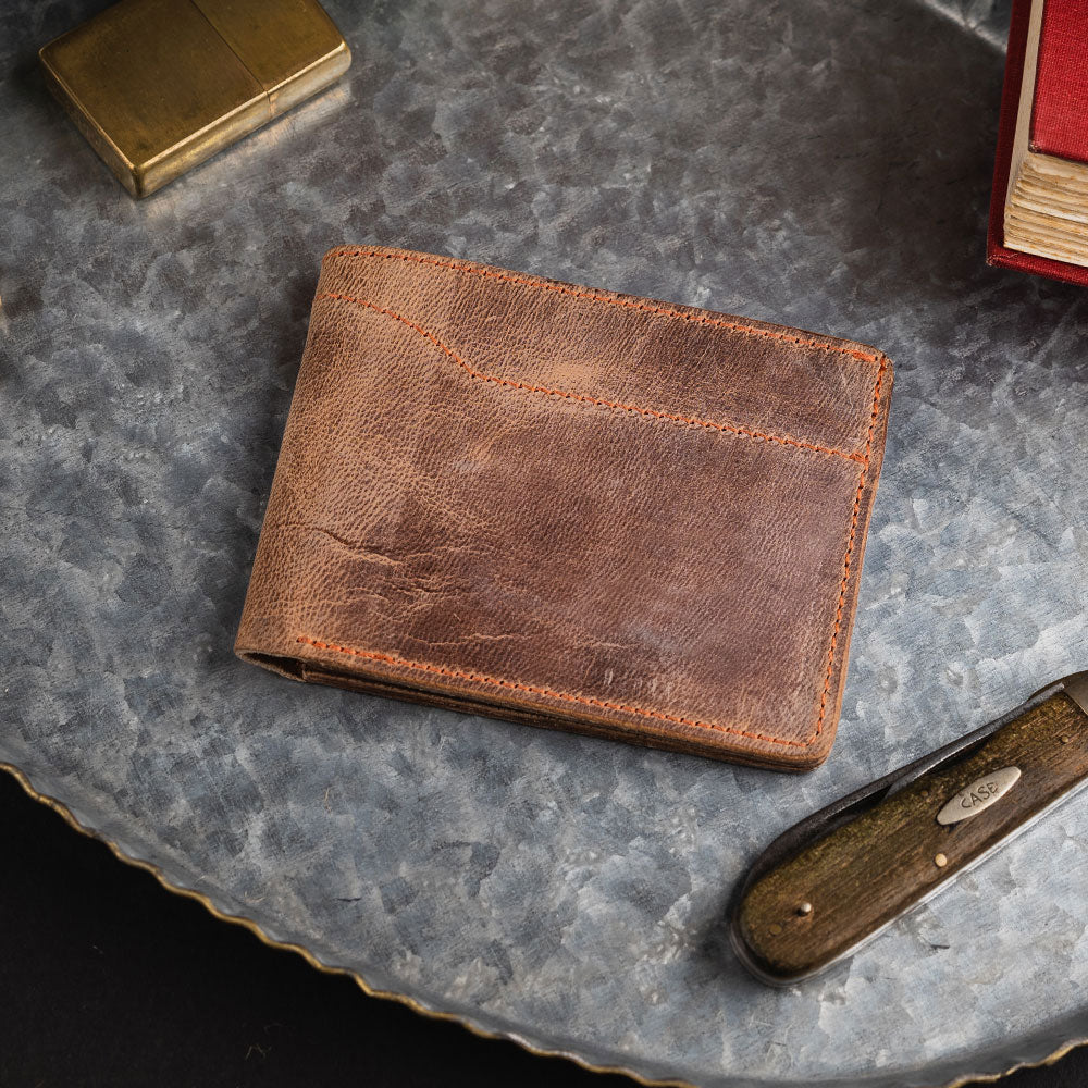 Mens Leather Wallets - Hanks Leather Wallet - Hanks Belts