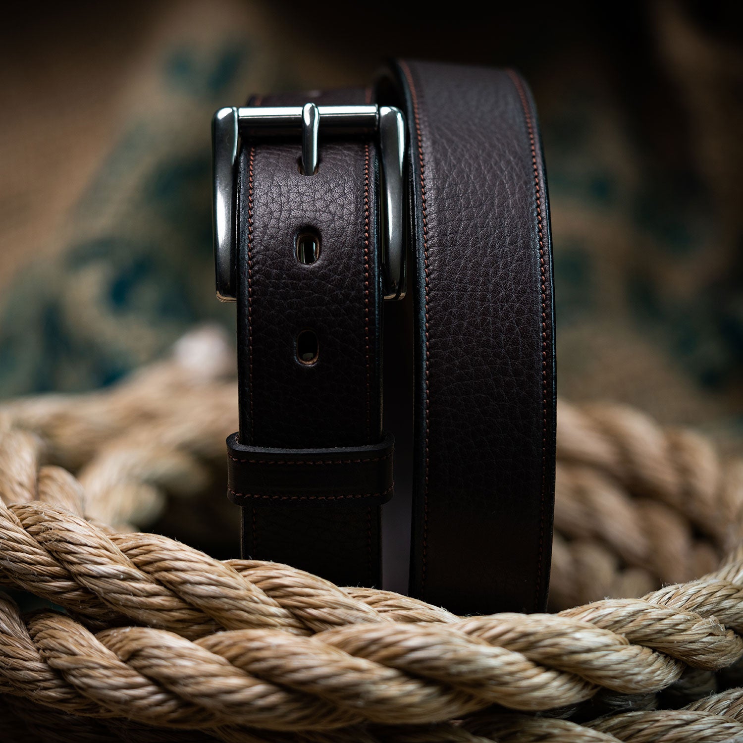 Lined Leather Belt - USA Made