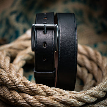 Signature Handmade Black and Teal Rope Belt
